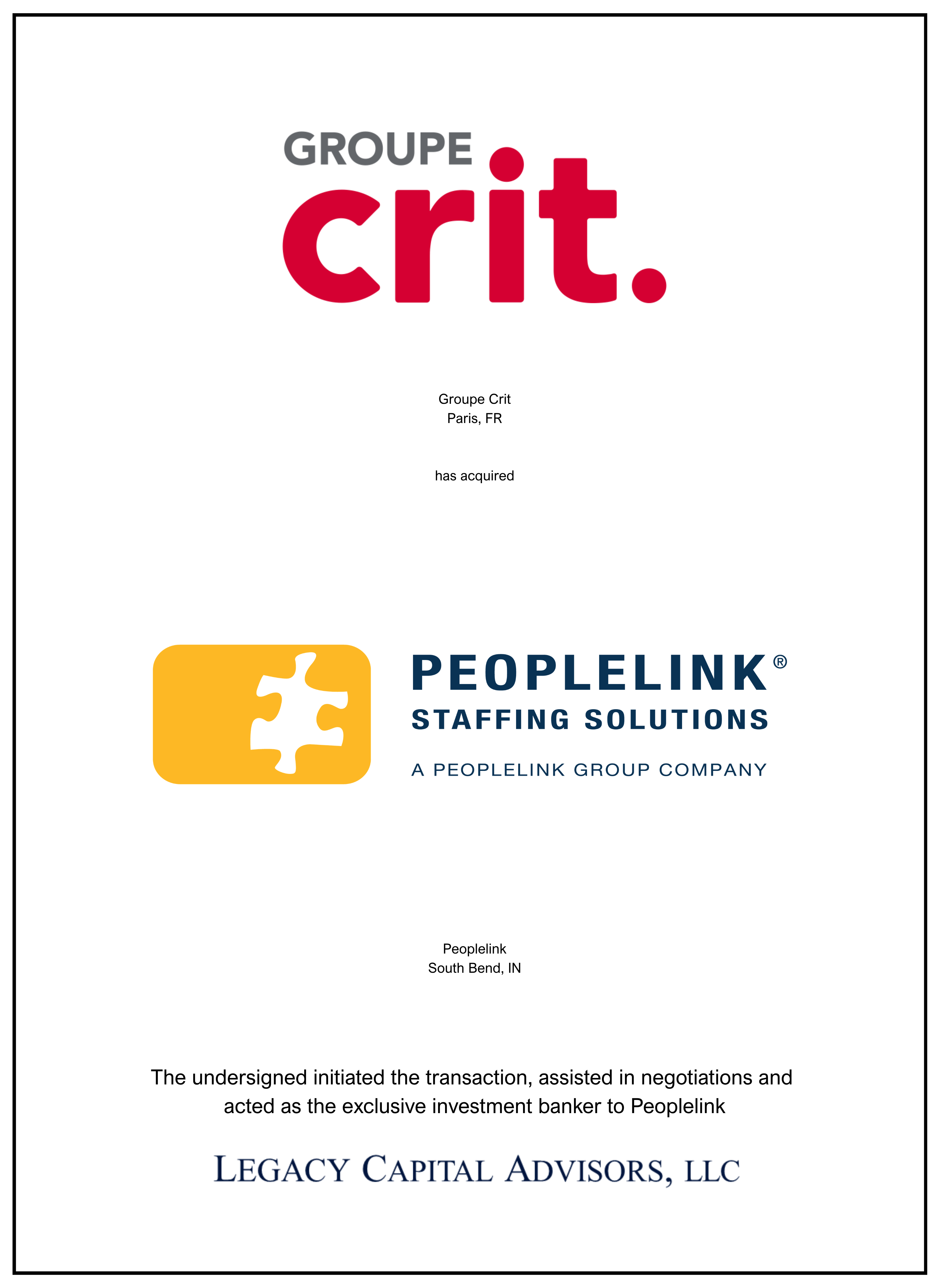 Peoplelink transaction tombstone