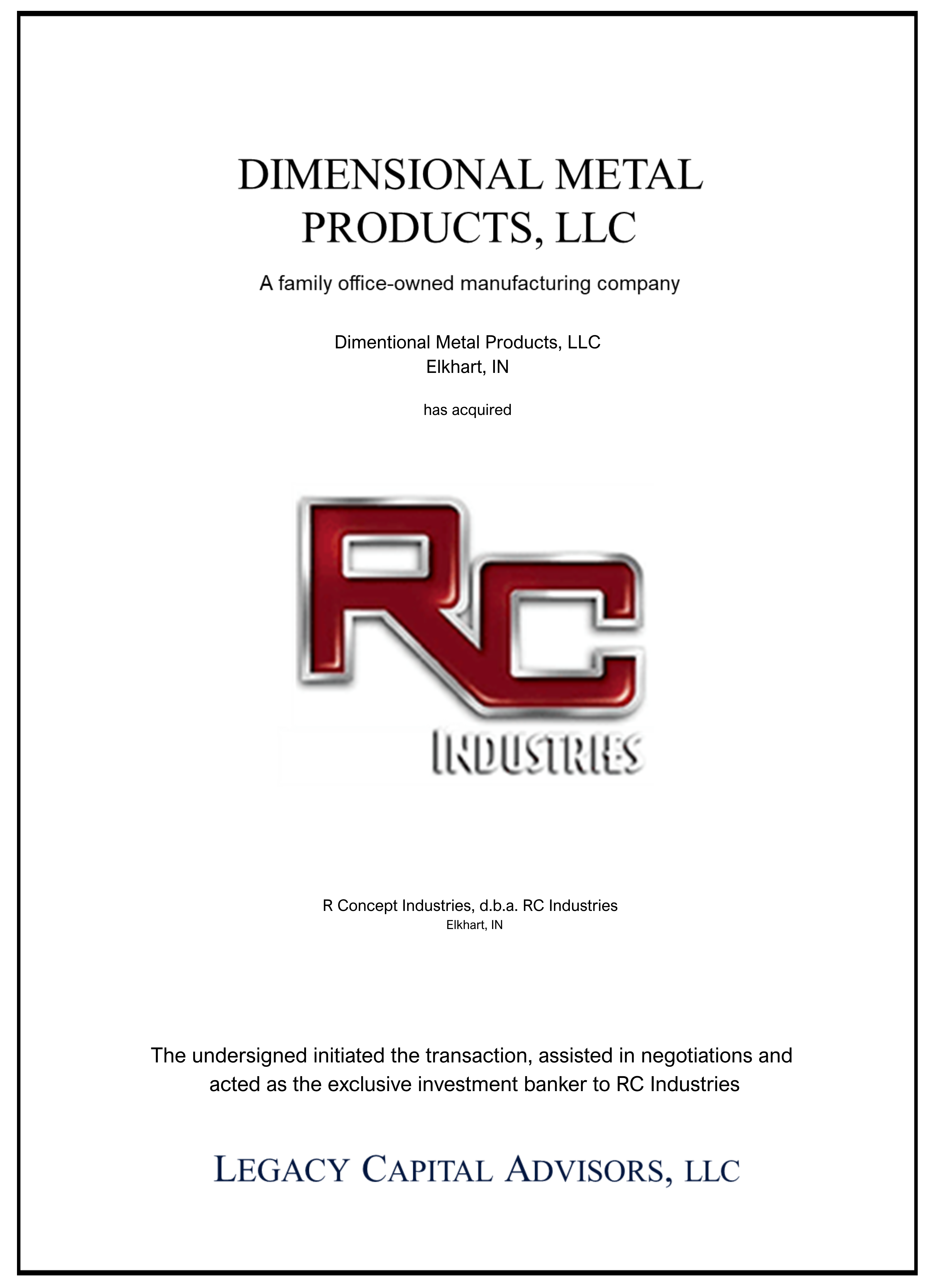 RC Trailers transaction tombstone