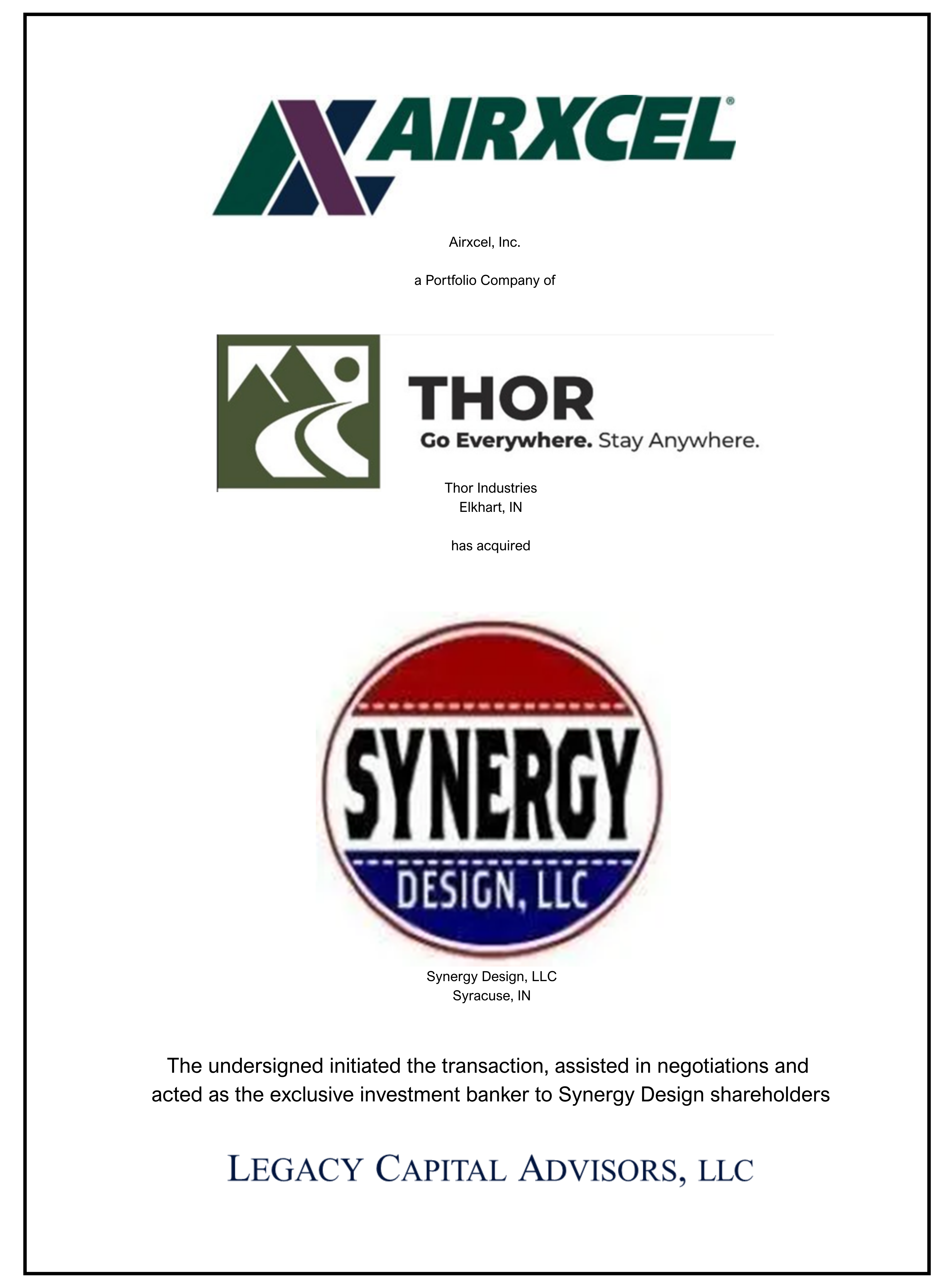 Synergy Design transaction tombstone