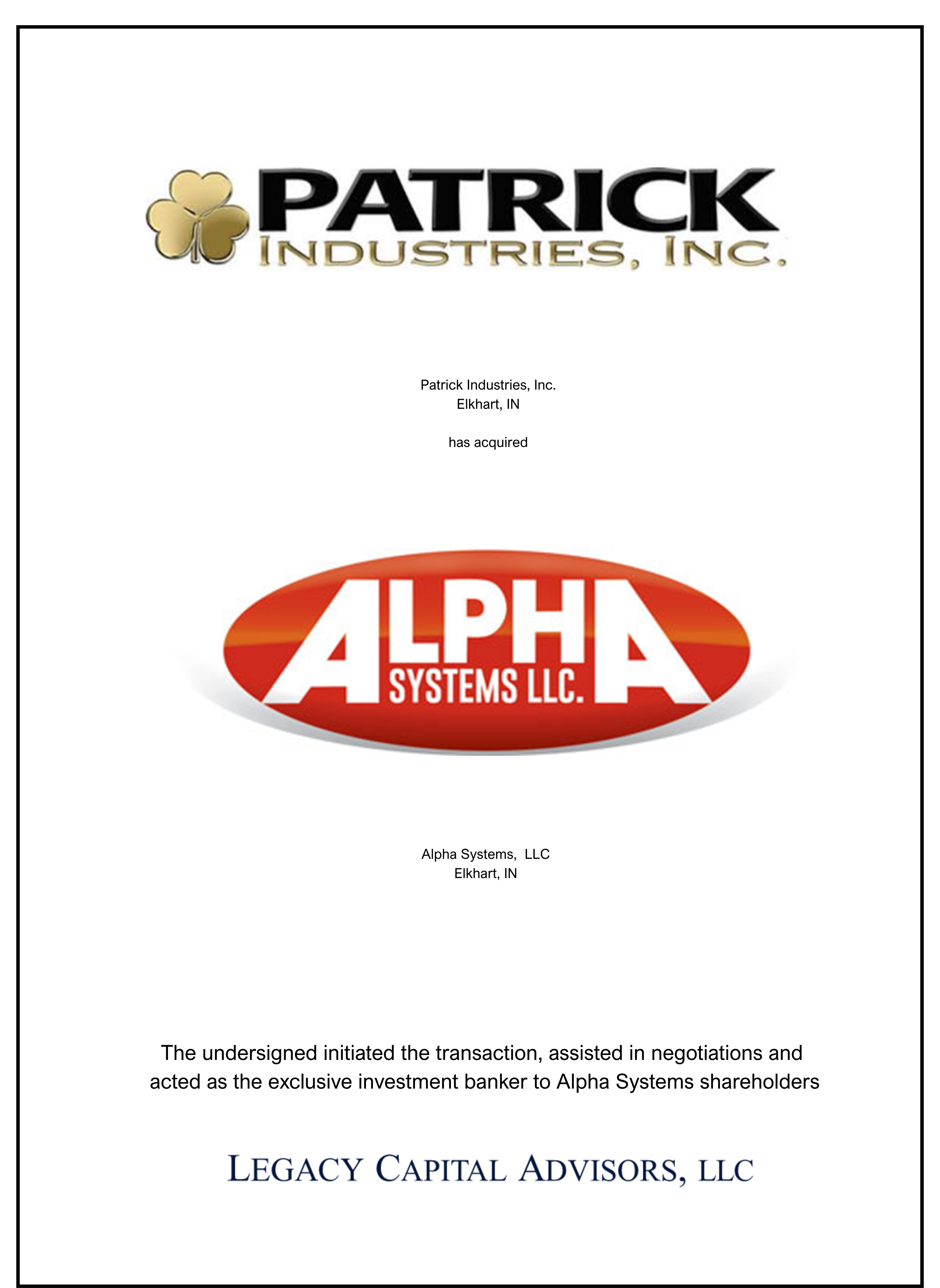 Alpha transaction tombstone