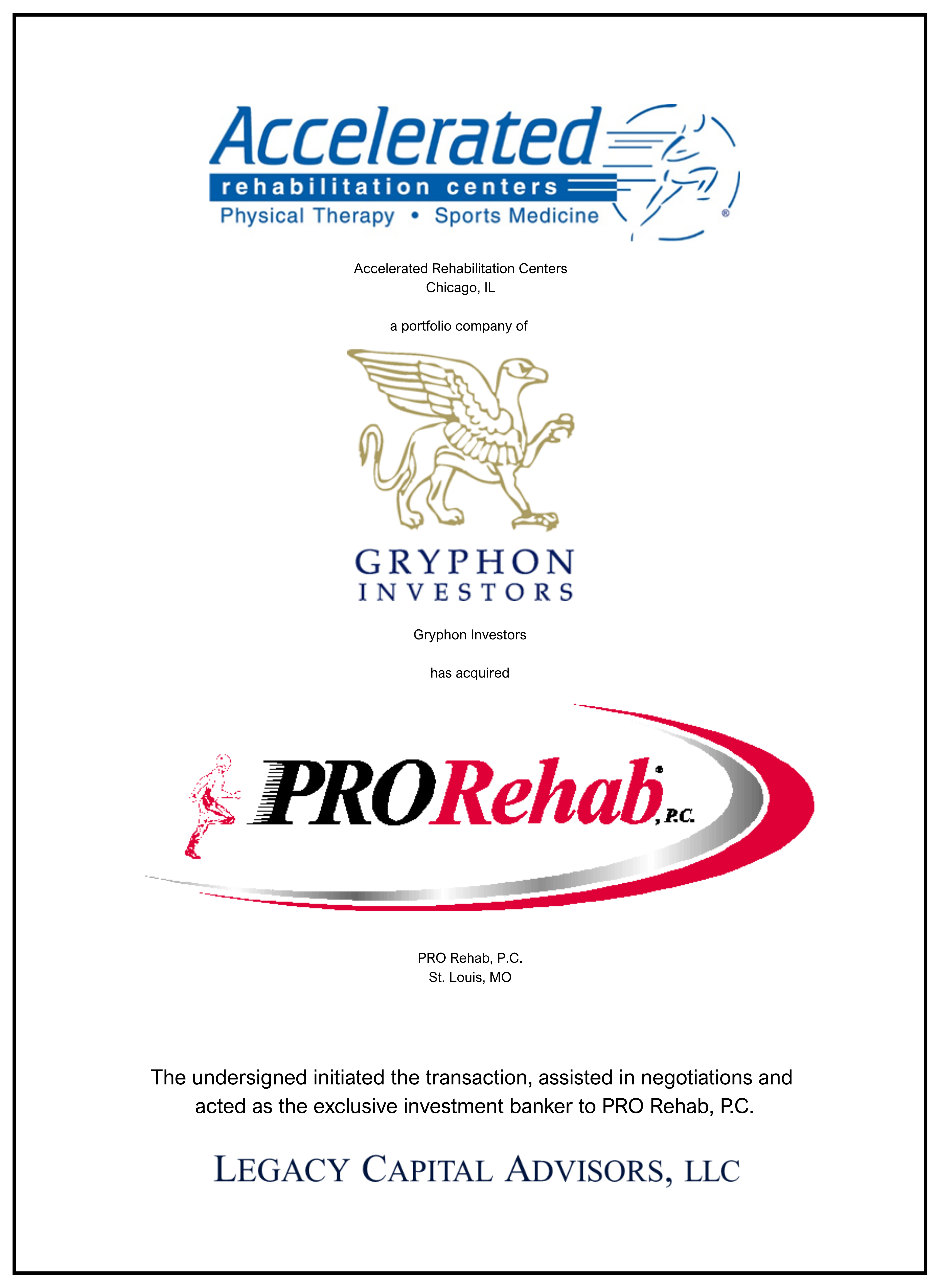 ProRehab transaction tombstone